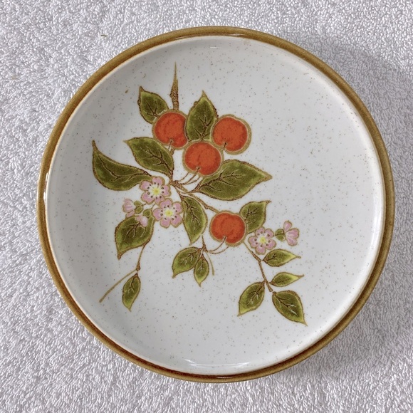 Vintage MCM Mikasa Natural Beauty Treesweet C9052 Stoneware Side Plates x2 - Picture 7 of 9